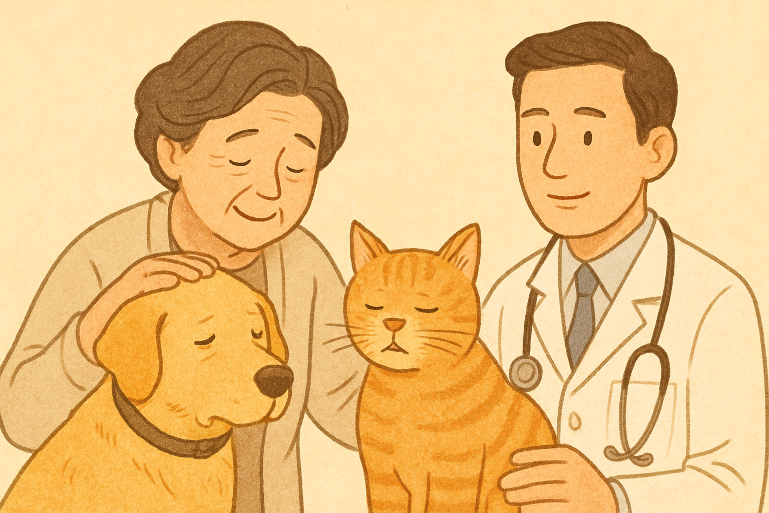 강아지와 고양이의 노년기 이해하기: 나이별 건강 관리와 주의 질환