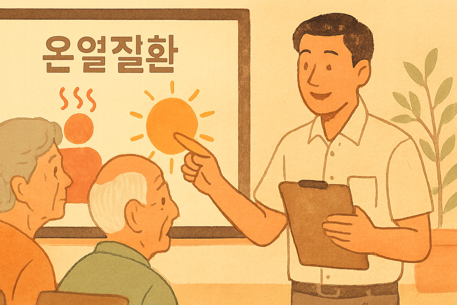 노인 건강 지키는 여름철 온열질환 예방 교육의 중요성