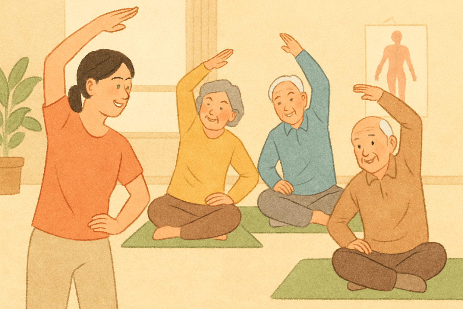 숭의보건지소, 시니어를 위한 힐링 스트레칭 교실 운영 소식