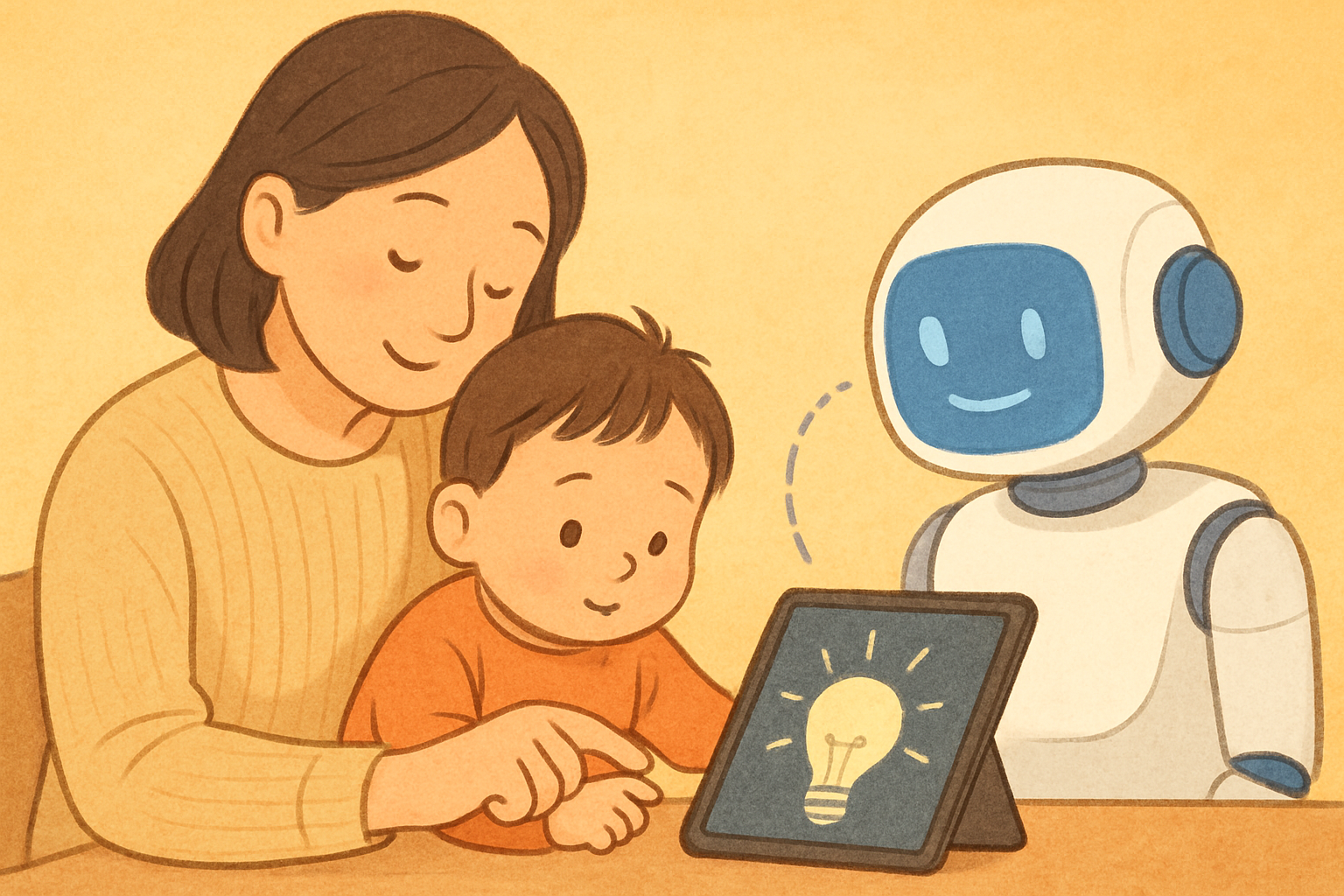 아동 발달 단계별 생성형 AI의 장점과 위험성 이해하기