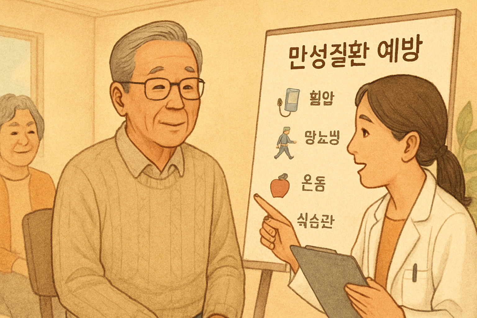 어르신 만성질환 예방, 찾아가는 건강관리교육의 중요성