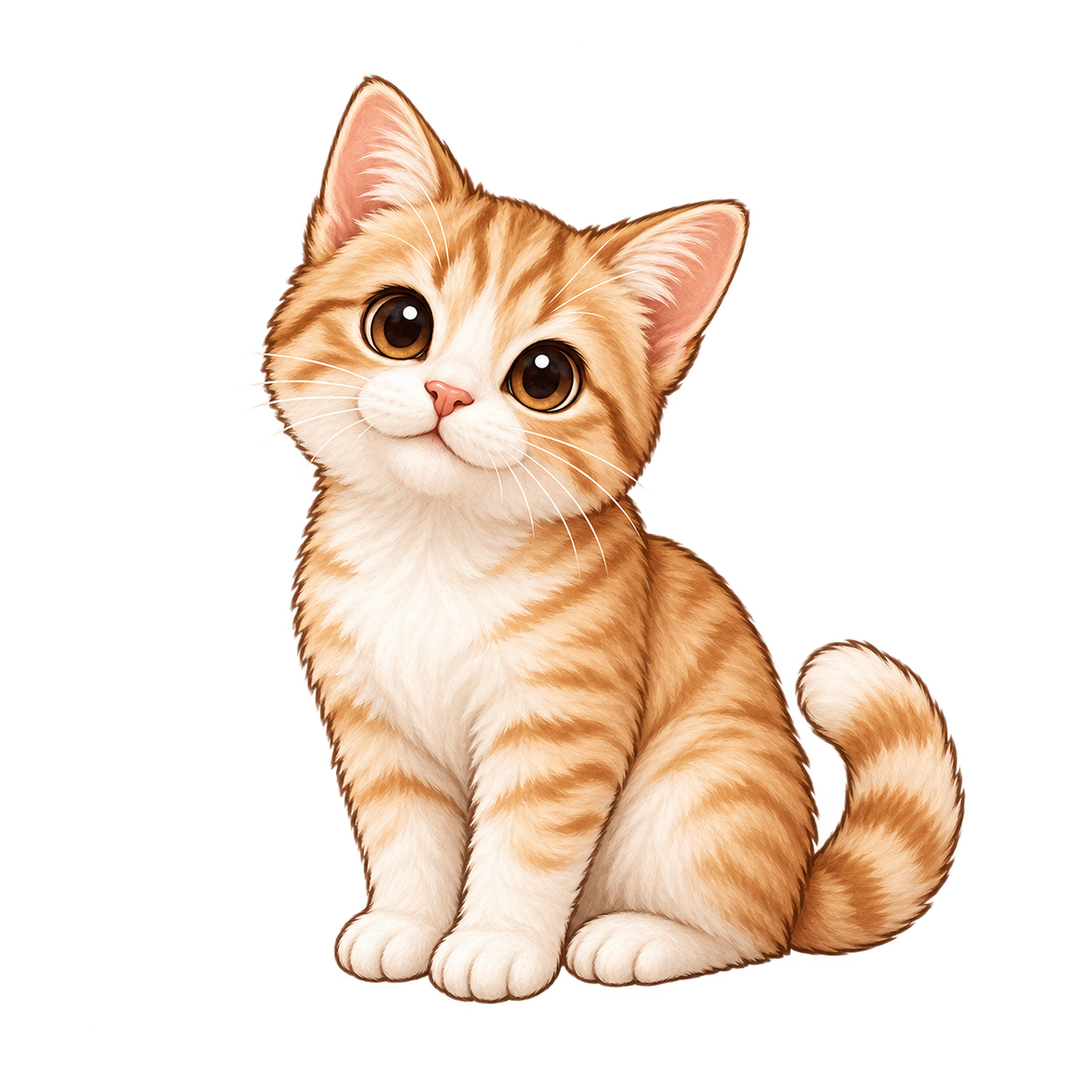 앉아 있는 고양이 일러스트
